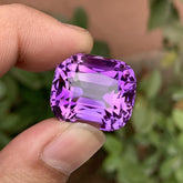 Deep Purple Amethyst Stone For Jewelry Making, Faceted Amethyst Gemstone